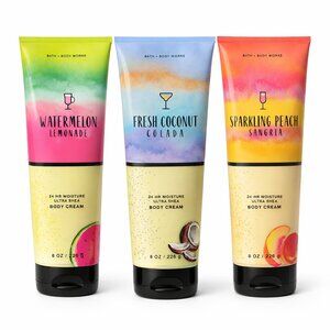Bath & Body Works Body Cream Bundle – TROPICAL TRIO – Set of 3 – New